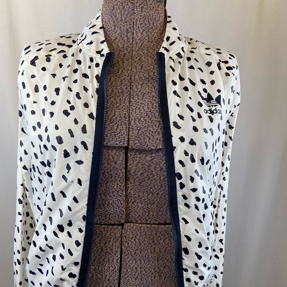 NWOT adidas Originals SST Track Jacket Full Zip Women's White Black Windbreaker - Picture 9 of 16